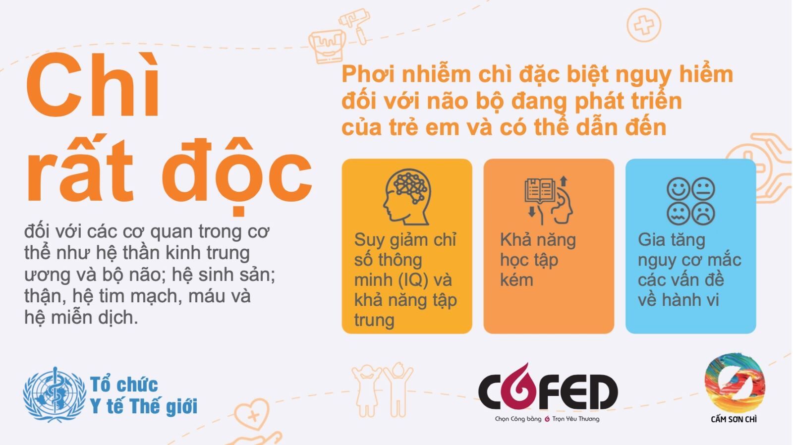Những đồ dùng chứa chì, trẻ em nên tránh xa