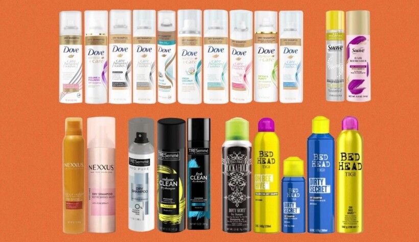 Một số sản phẩm dầu gội khô của Công ty Unilever.