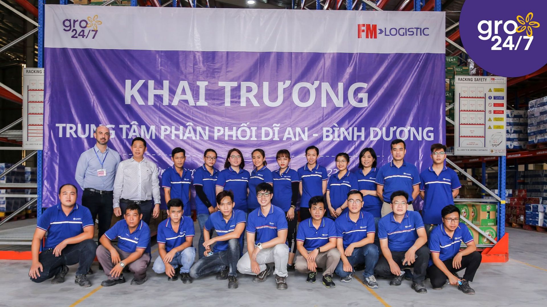 FM Logistic đã ký kết hợp đồng cùng Gro24_7 nhằm cung cấp giải pháp chuỗi cung ứng bao gồm dịch vụ kho bãi và phân phối logistics đô thị -