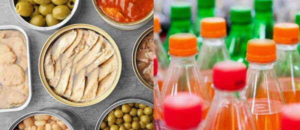 đồ ăn nhanh và đồ uống đóng chai