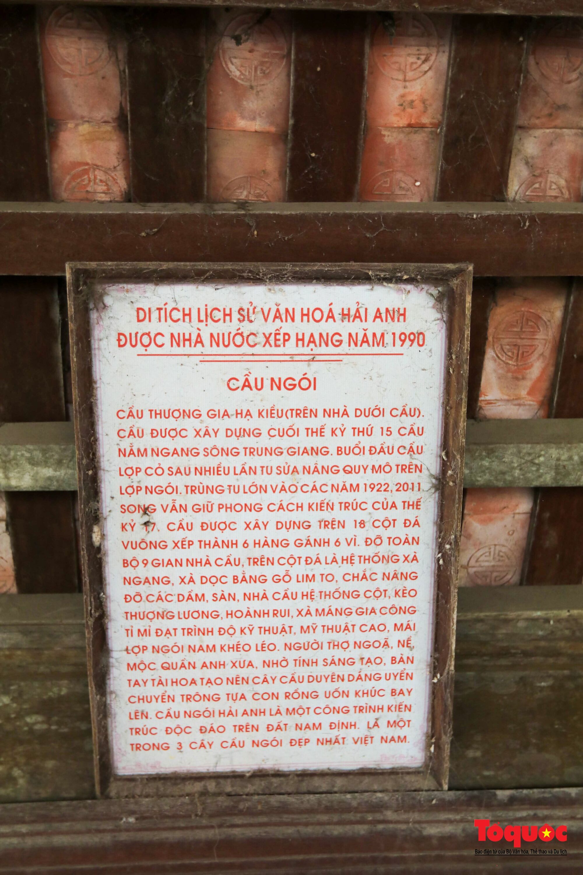 Vẻ đẹp của cây cầu ngói trên 500 tuổi tại Nam Định - Ảnh 3.