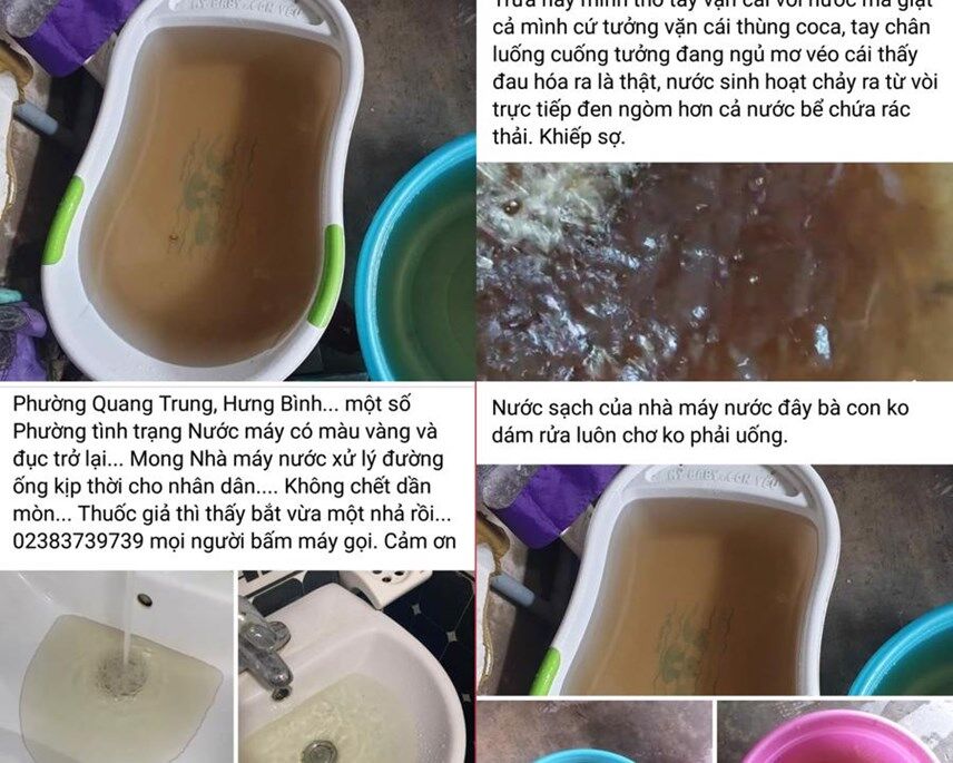 'Nước sạch đổi sang màu đục' tại TP Vinh: Sẽ thuê xe téc cấp nước cho người dân