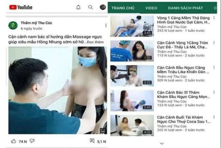 Bệnh viện Đa khoa quốc tế Thu Cúc sử dụng hình ảnh, video nhạy cảm của khách hàng để quảng cáo