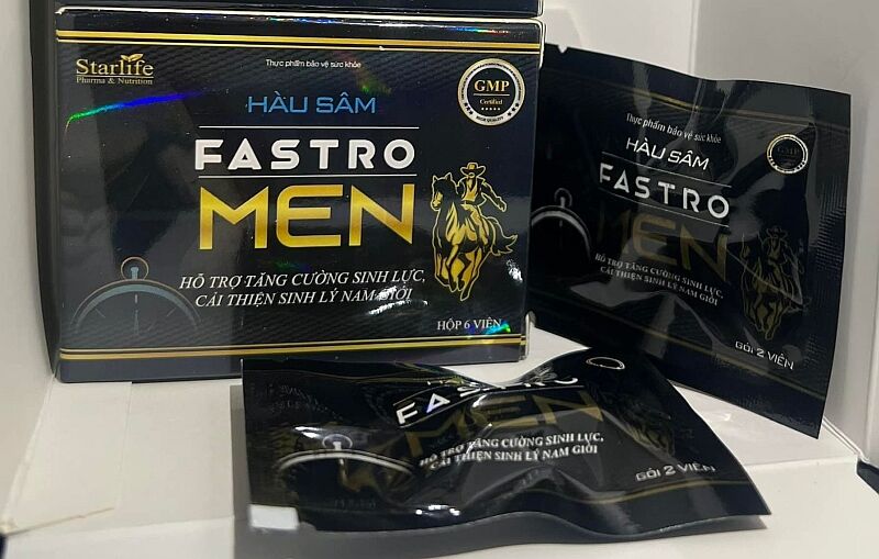 Cảnh báo: Sản phẩm thực phẩm bảo vệ sức khỏe Hàu sâm Fastro Men chứa chất cấm