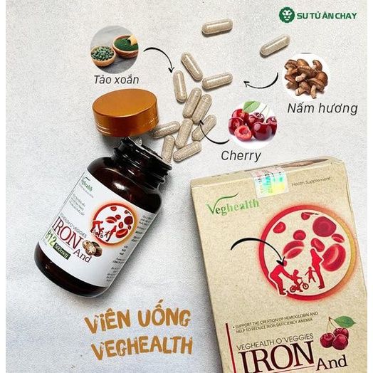 Thực phẩm chức năng Veghealth O’veggies Iron and B12