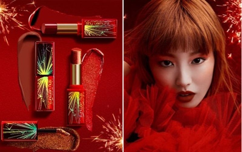 Bộ sưu tập son shu uemura Rouge Unlimited Firework Sparks với 4 sắc son độc đáo 