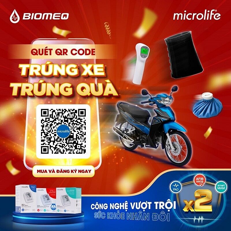 “Sắm máy đo huyết áp - Rước xe máy về nhà”