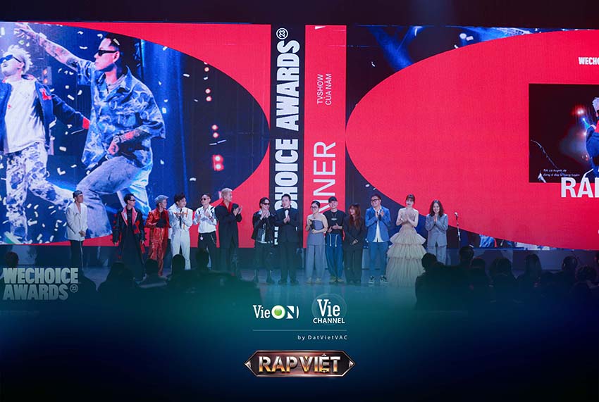 Rap Việt Mùa 3 thắng giải TV Show Của Năm tại WeChoice Awards 2023