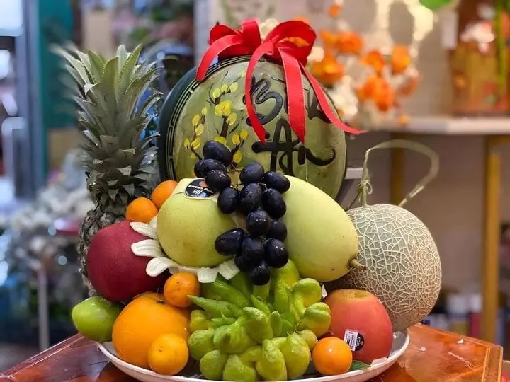 Những mâm ngũ quả đắt đỏ cúng rằm tháng Giêng