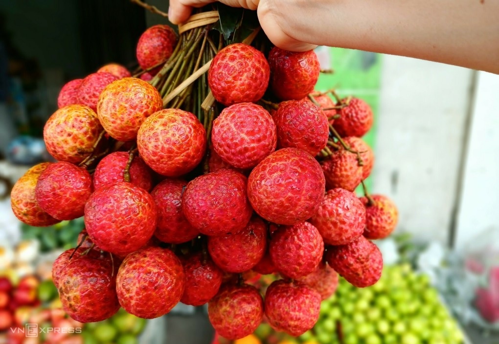 Vải thiều tăng giá gấp 3 trong ngày Tết Đoan Ngọ