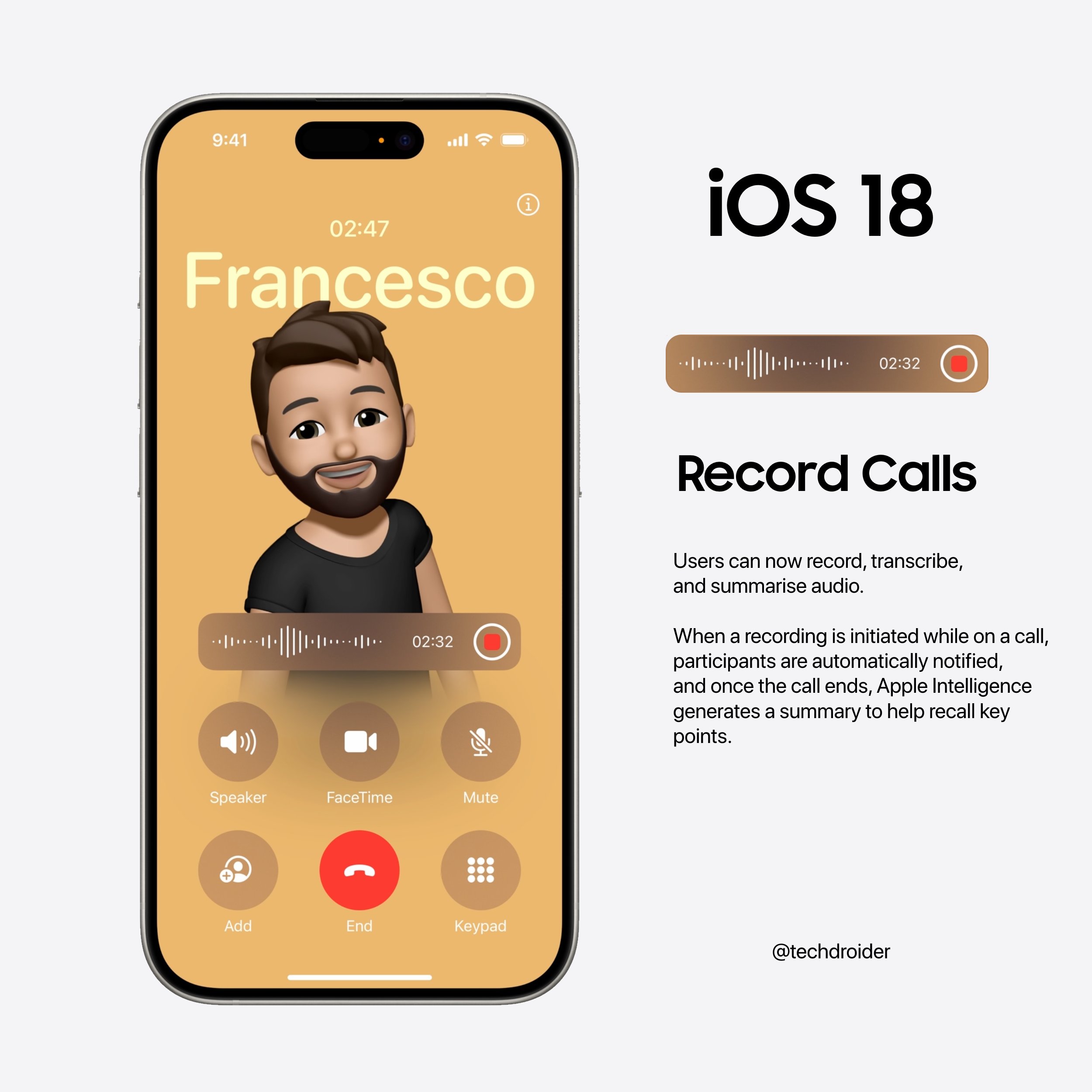 Người Dùng Có Thể Ghi Âm Cuộc Gọi Trên Iphone Từ IOS 18