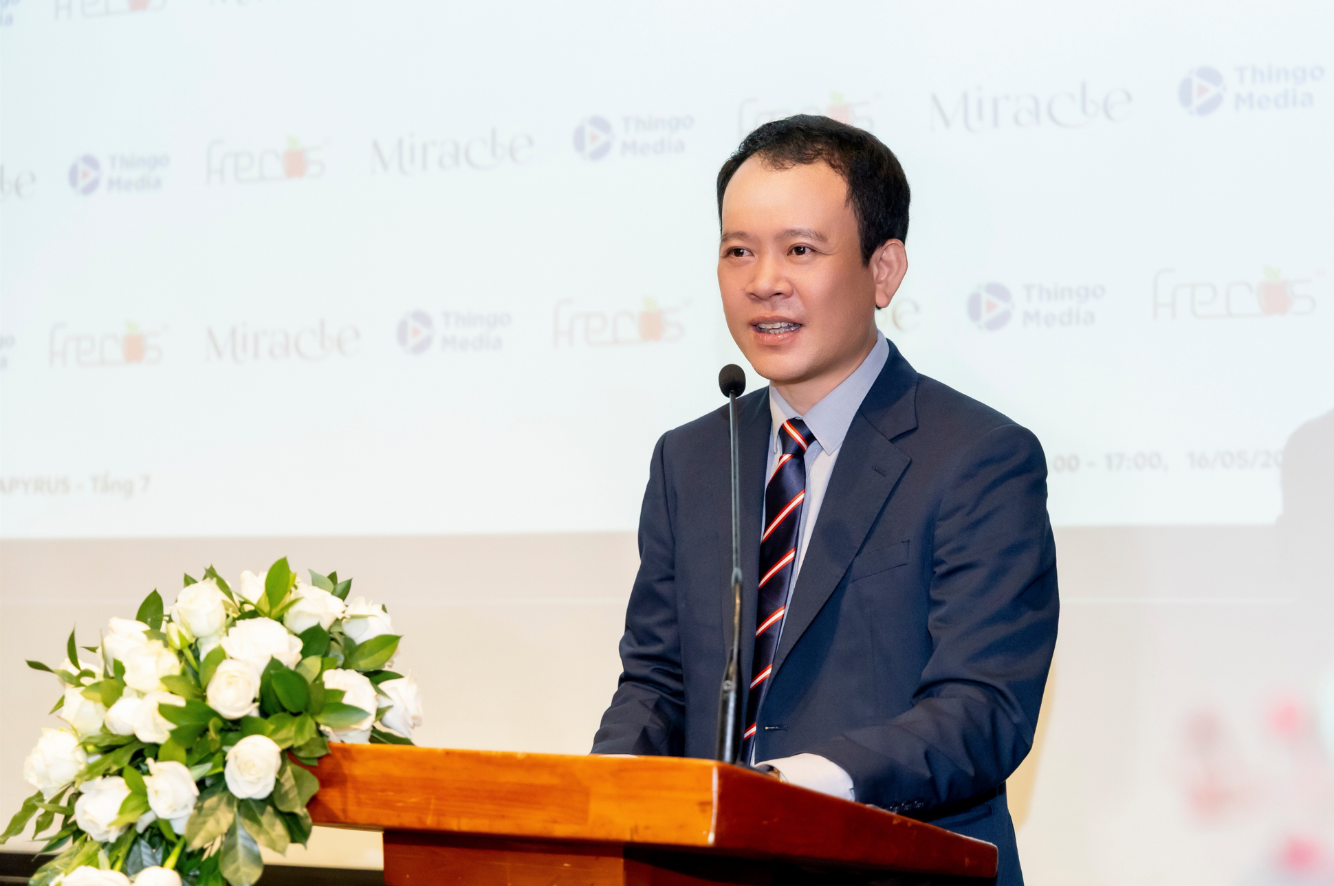 Ông Phạm Đình Vũ Chánh Văn phòng Liên đoàn Thương mại & Công nghiệp Việt Nam – VCCI phát biểutại buổi lễ.