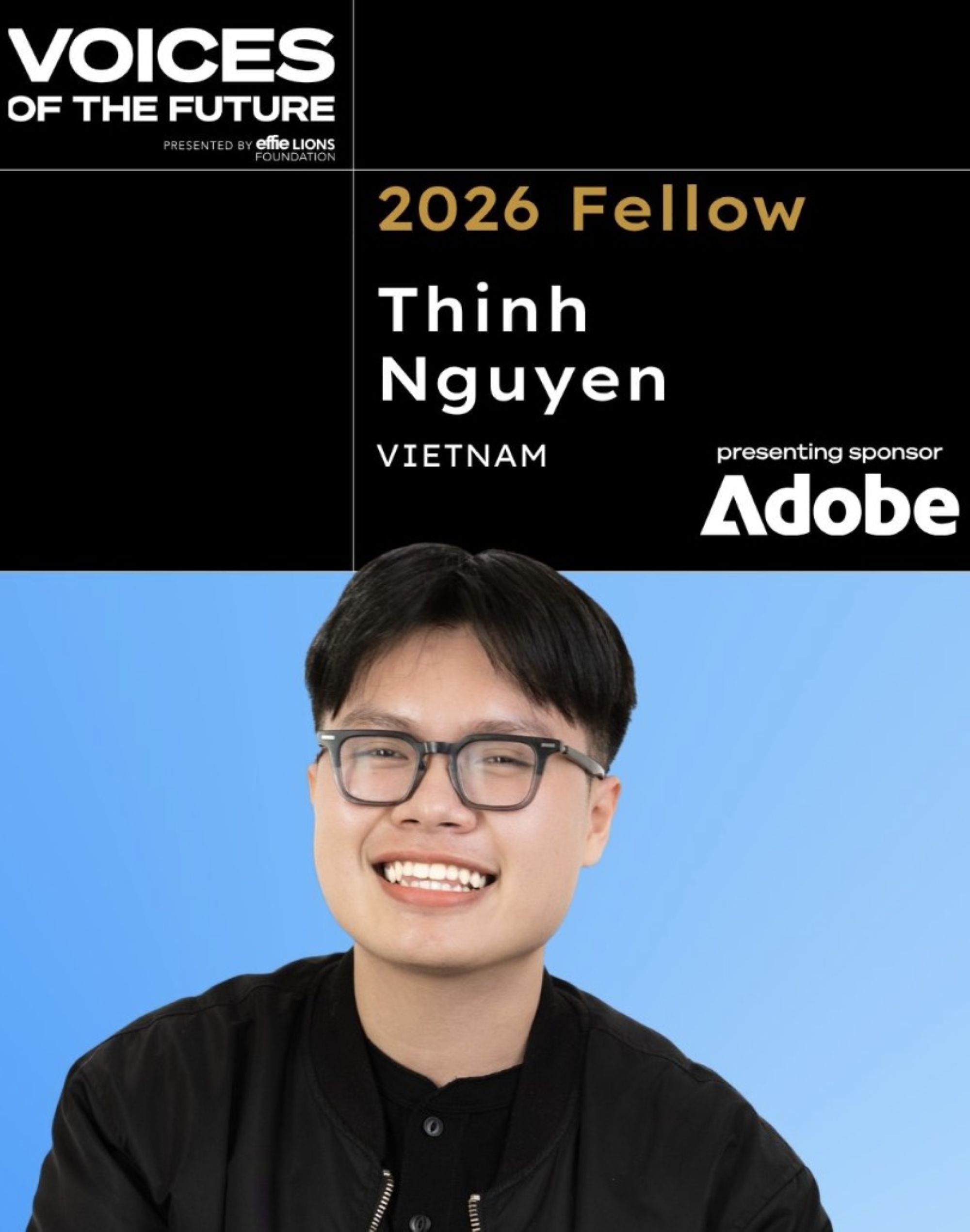 Nguyễn Phú Thịnh, sinh viên nhận học bổng Voices of the Future lứa đầu tiên