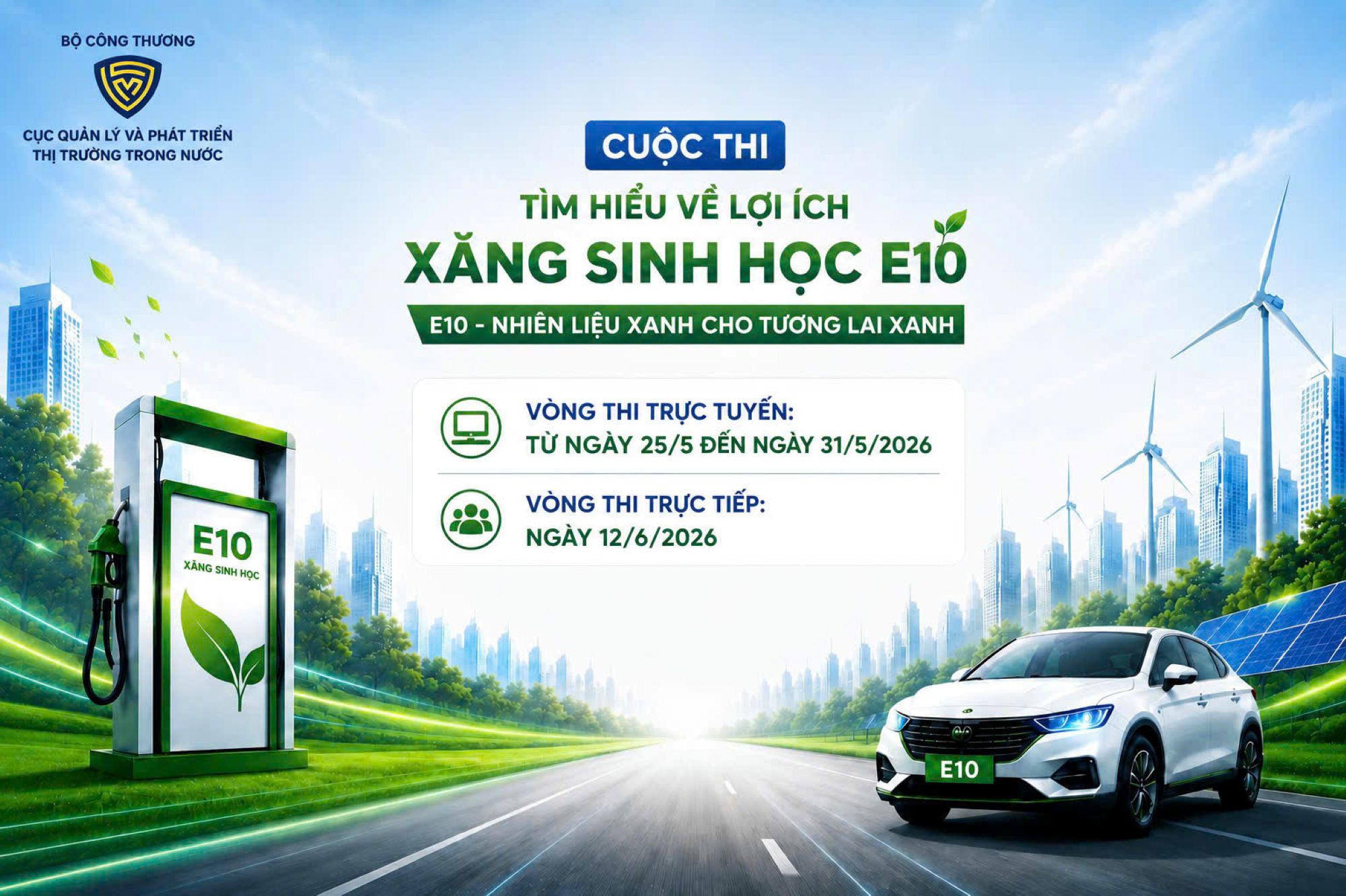 Đúng 10 giờ sáng hôm nay (25/5), vòng thi trực tuyến Cuộc thi “Tìm hiểu lợi ích của xăng sinh học E10” chính thức diễn ra trên nền tảng số