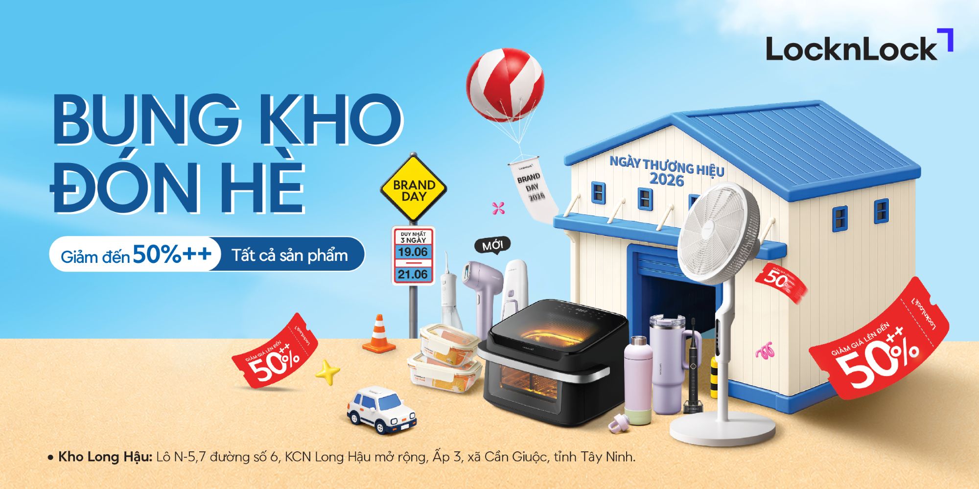 Đại tiệc LocknLock Brand Day Long Hậu: Xả kho nửa giá, nhận quà 15 triệu