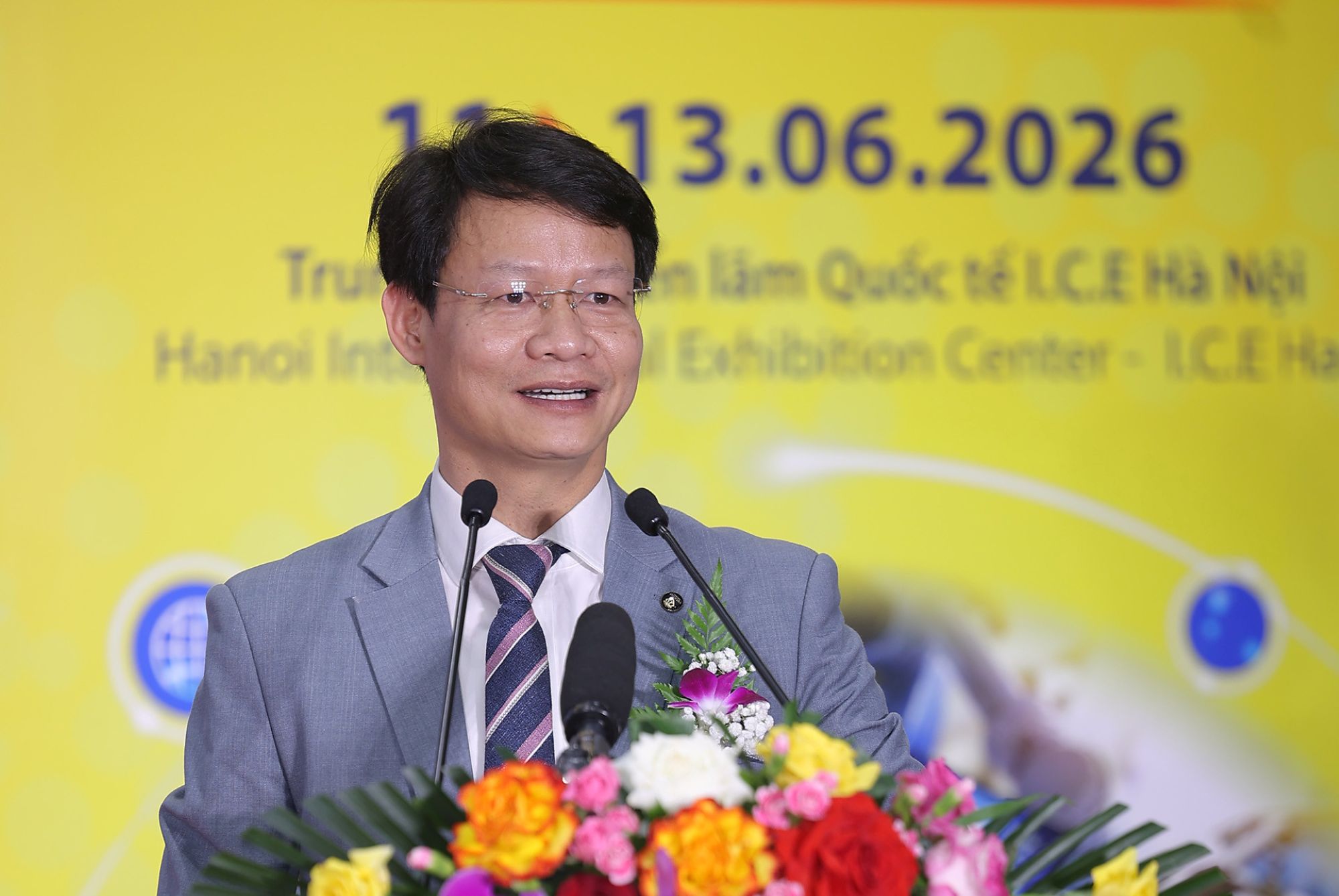 ông Phạm Văn Quân - Phó Cục trưởng Cục Công nghiệp – Bộ Công Thương phát biểu tại buổi lễ  VimExpo & AutoExpo 2026.