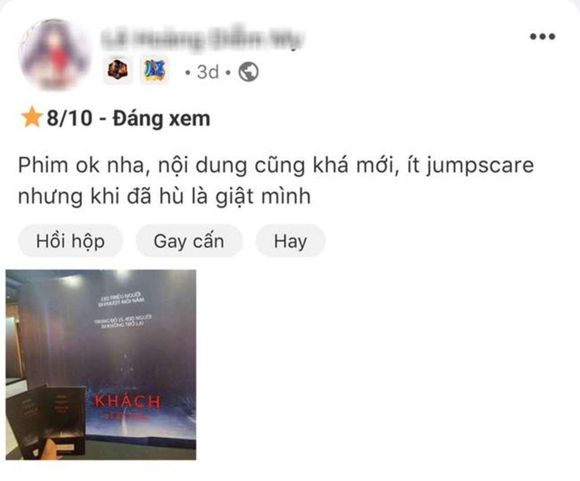 phim kinh dị KHÁCH nhanh chóng thu hút sự chú ý và được khán giả dành cho số điểm cao.