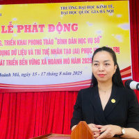 Trường ĐH Kinh tế, ĐHQGHN đồng hành xã Hoành Mô ứng dụng AI phát triển bền vững