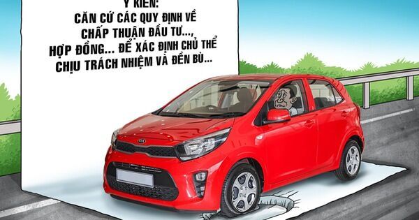 Sụp 'ổ gà' làm hư xe, đòi bồi thường với ai?