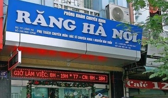 Phòng khám chuyên khoa Răng hàm mặt Hà Nội bị xử phạt 22,5 triệu đồng