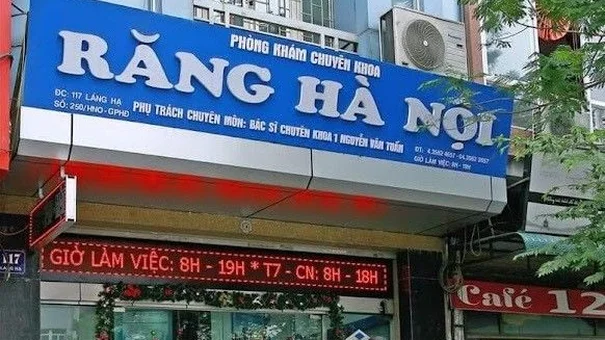 Phòng khám chuyên khoa Răng hàm mặt Hà Nội bị xử phạt 22,5 triệu đồng