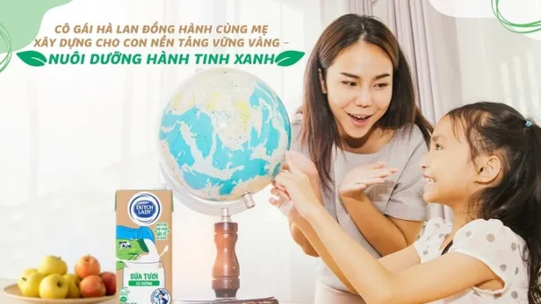 Cô Gái Hà Lan giới thiệu hộp sữa giấy thân thiện hơn với môi trường
