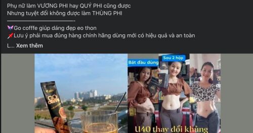 Thực phẩm giảm cân Go Coffee vẫn bán “ đắt như tôm tươi” sau khi bị thu hồi