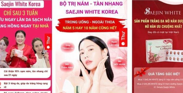 Người tiêu dùng cẩn trọng 'sập bẫy' quảng cáo sản phẩm Saejin White Super Glutathione Collage