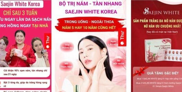 Người tiêu dùng cẩn trọng 'sập bẫy' quảng cáo sản phẩm Saejin White Super Glutathione Collage
