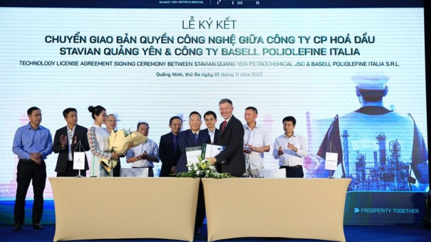 Nhà máy hóa dầu Stavian Quảng Yên nhận chuyển giao bản quyền công nghệ lọc hóa dầu