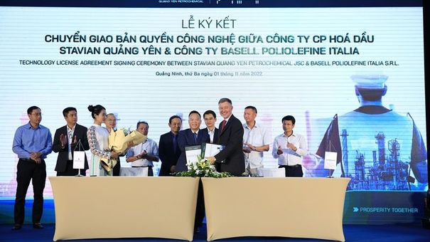 Nhà máy hóa dầu Stavian Quảng Yên nhận chuyển giao bản quyền công nghệ lọc hóa dầu