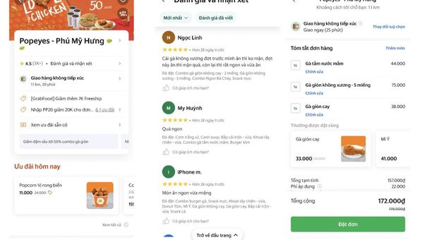 Grab nâng cấp 3 tính năng trên ứng dụng
