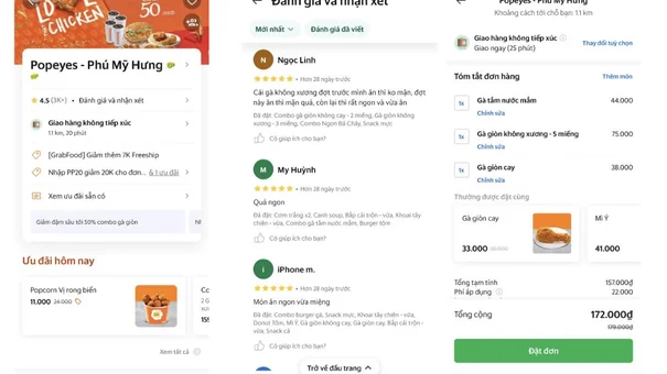 Grab nâng cấp 3 tính năng trên ứng dụng
