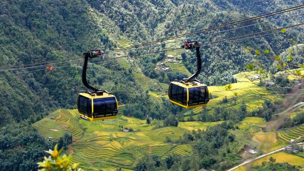 Cáp treo ba dây dài nhất thế giới lên đỉnh Fansipan đóng cửa gần một tháng