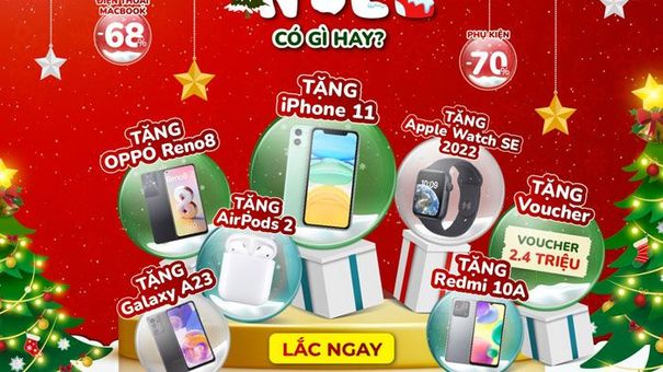 24hStore ưu đãi lớn dịp Giáng sinh