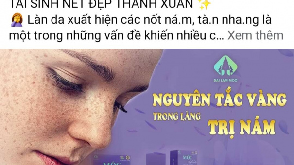 Viên uống tố nữ Mộc Beauty quảng cáo sai công dụng, bán hàng trên website chưa đăng ký Bộ Công Thương