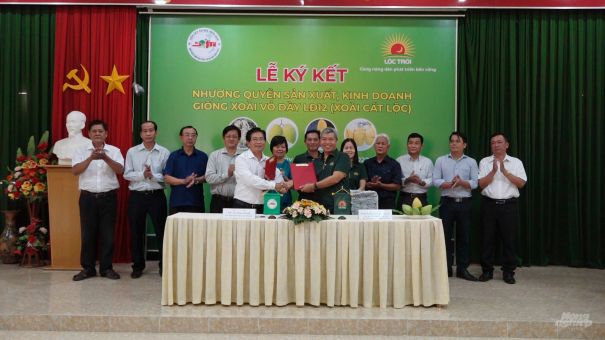 Viện Nghiên cứu Cây ăn quả miền Nam nhượng bản quyền giống xoài Cát Lộc cho Tập đoàn Lộc Trời