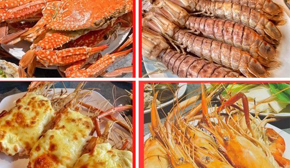 Nhà hàng hải sản tươi ngon tại biển Hải Tiến cực đông khách