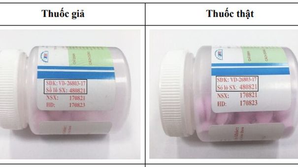 Bộ Y tế cảnh báo thuốc giảm đau, hạ sốt Ophazidon giả