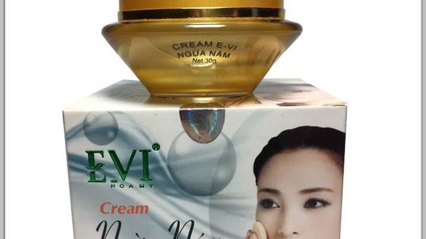 Kem ngừa nám, mờ tàn nhang EVI Cream bị cảnh báo vì không đạt tiêu chuẩn chất lượng