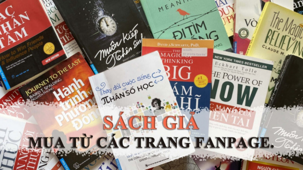 Tràn lan fanpage công khai rao bán sách giả trên không gian mạng