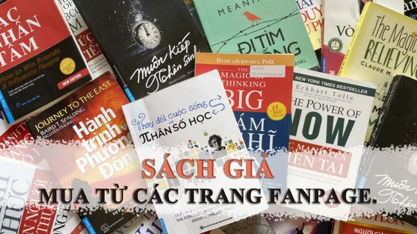 Tràn lan fanpage công khai rao bán sách giả trên không gian mạng