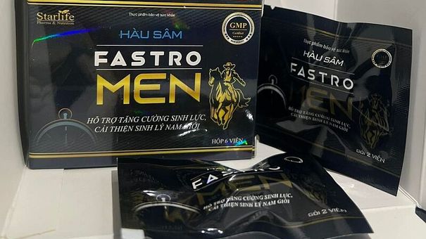 Cảnh báo: Sản phẩm thực phẩm bảo vệ sức khỏe Hàu sâm Fastro Men chứa chất cấm