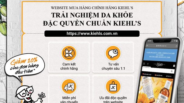 Kiehl’s ra mắt cửa hàng trực tuyến đầu tại Việt Nam