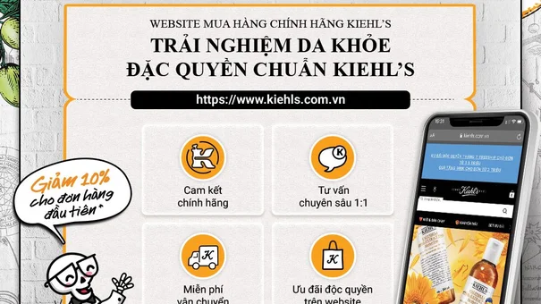 Kiehl’s ra mắt cửa hàng trực tuyến đầu tại Việt Nam