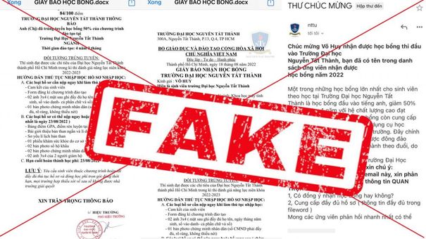 Cảnh báo: Xuất hiện tình trạng giả mạo giấy báo trúng tuyển đại học nhằm khai thác thông tin trái phép