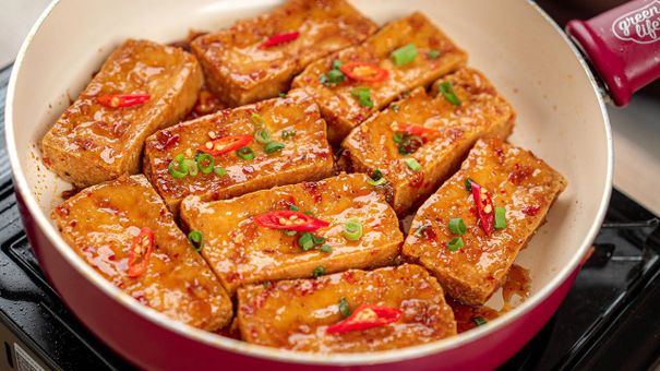 Cách làm đậu hũ rim nước mắm hương vị đậm đà khó quên