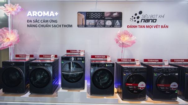 Toshiba ra mắt thế hệ tủ lạnh và máy giặt mới