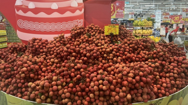 Vải Bắc Giang đắt hàng ở siêu thị, sàn thương mại điện tử