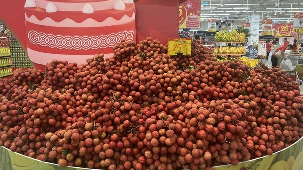 Vải Bắc Giang đắt hàng ở siêu thị, sàn thương mại điện tử